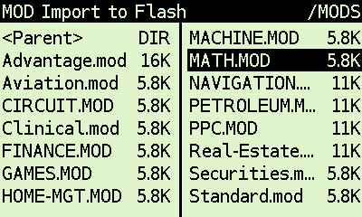 DM41X Selecting Module to Import