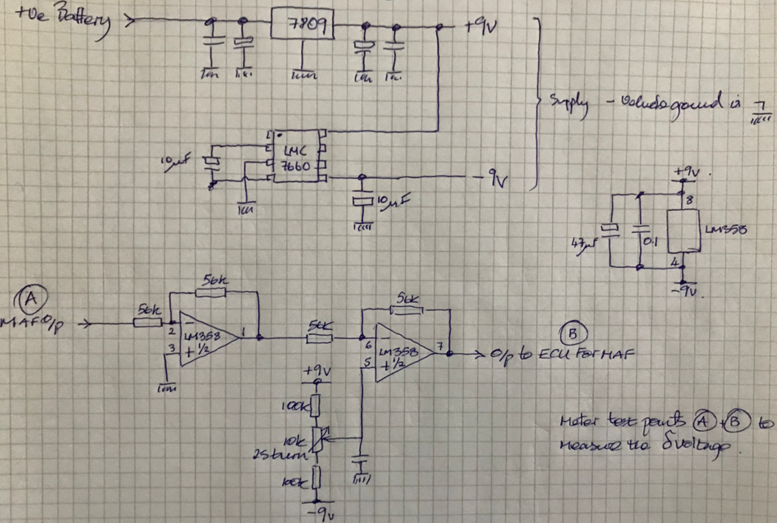 Mass Air Flow Sensor Compensation Circuit